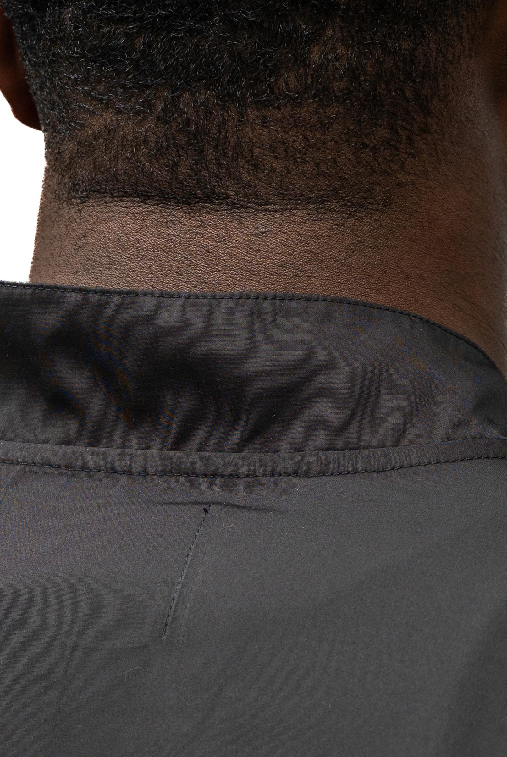 black dog grooming smock for men and women