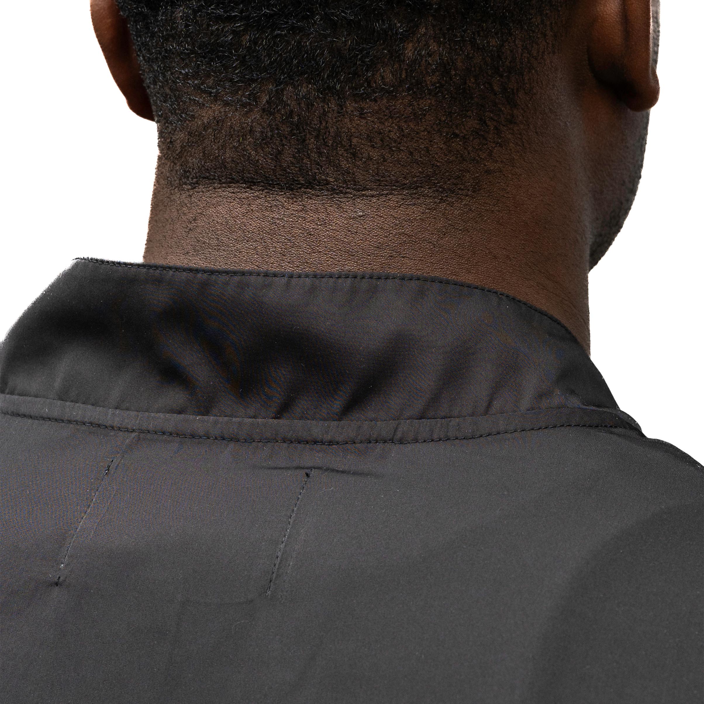 black dog grooming smock for men and women