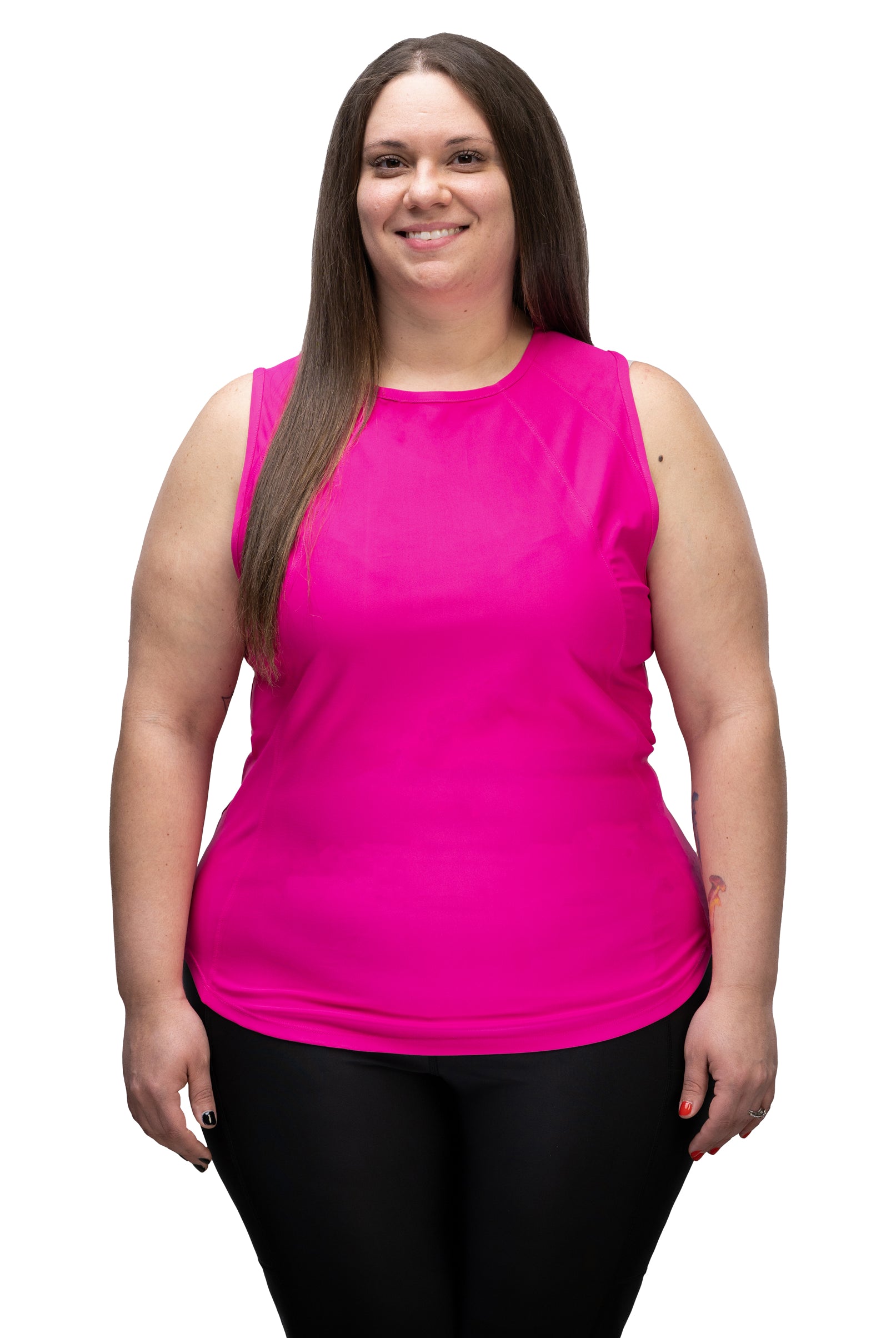 women's stretchy grooming smock without sleeves