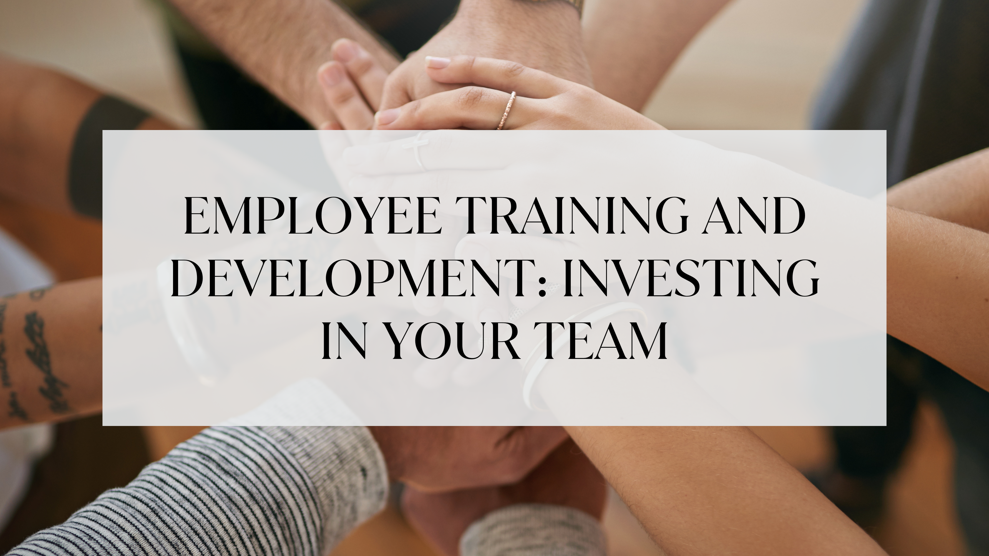 Employee Training and Development: Investing in Your Team