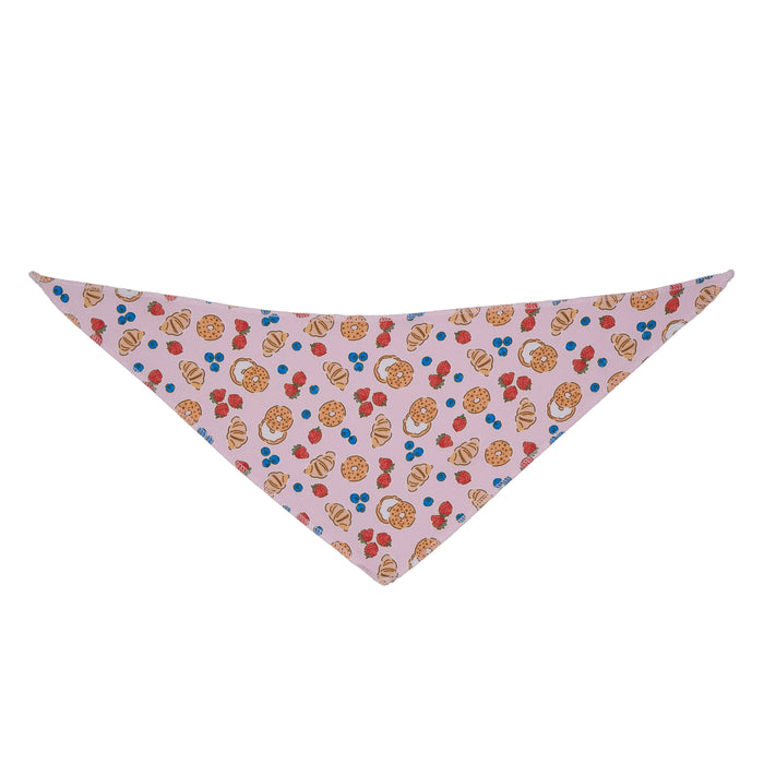 Bagel Breakfast Bandanas - 12 pack dog grooming bandanas