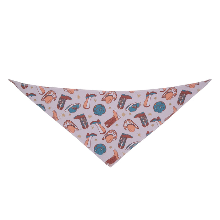 Cowboy Stars Bandanas - 12 pack dog grooming bandanas