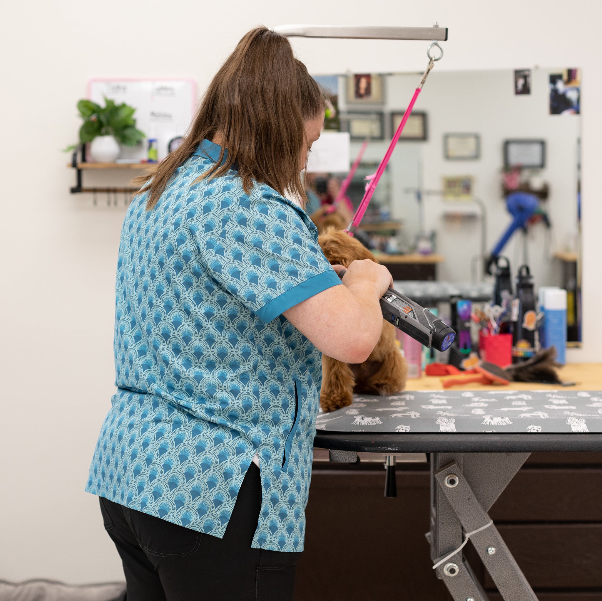 plus size grooming smock