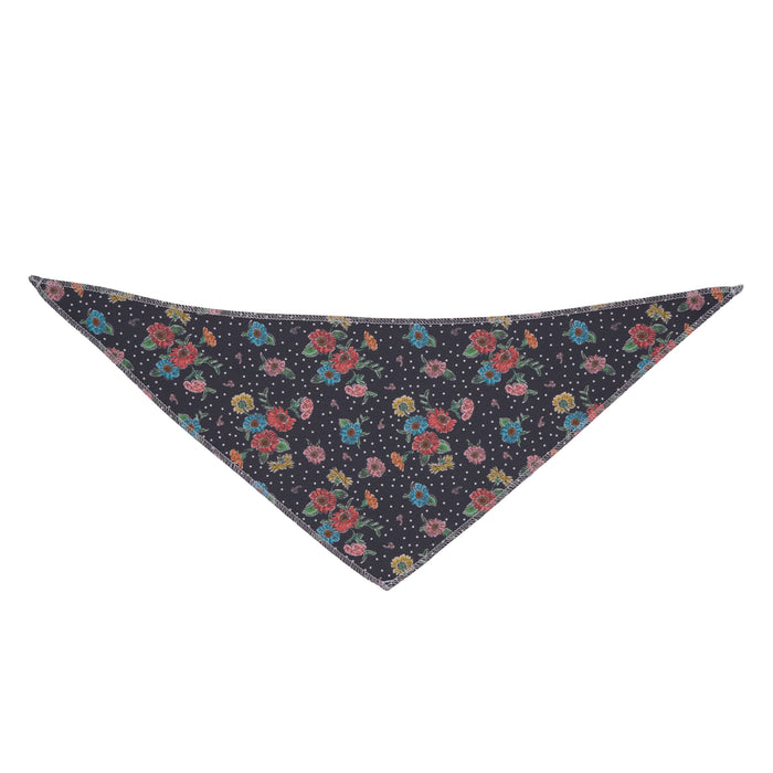 Dotty Floral Bandanas - 12 pack dog grooming bandanas