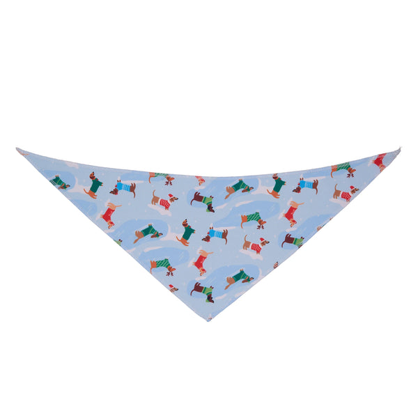 Dachshund Through the Snow Bandanas - 12 pack