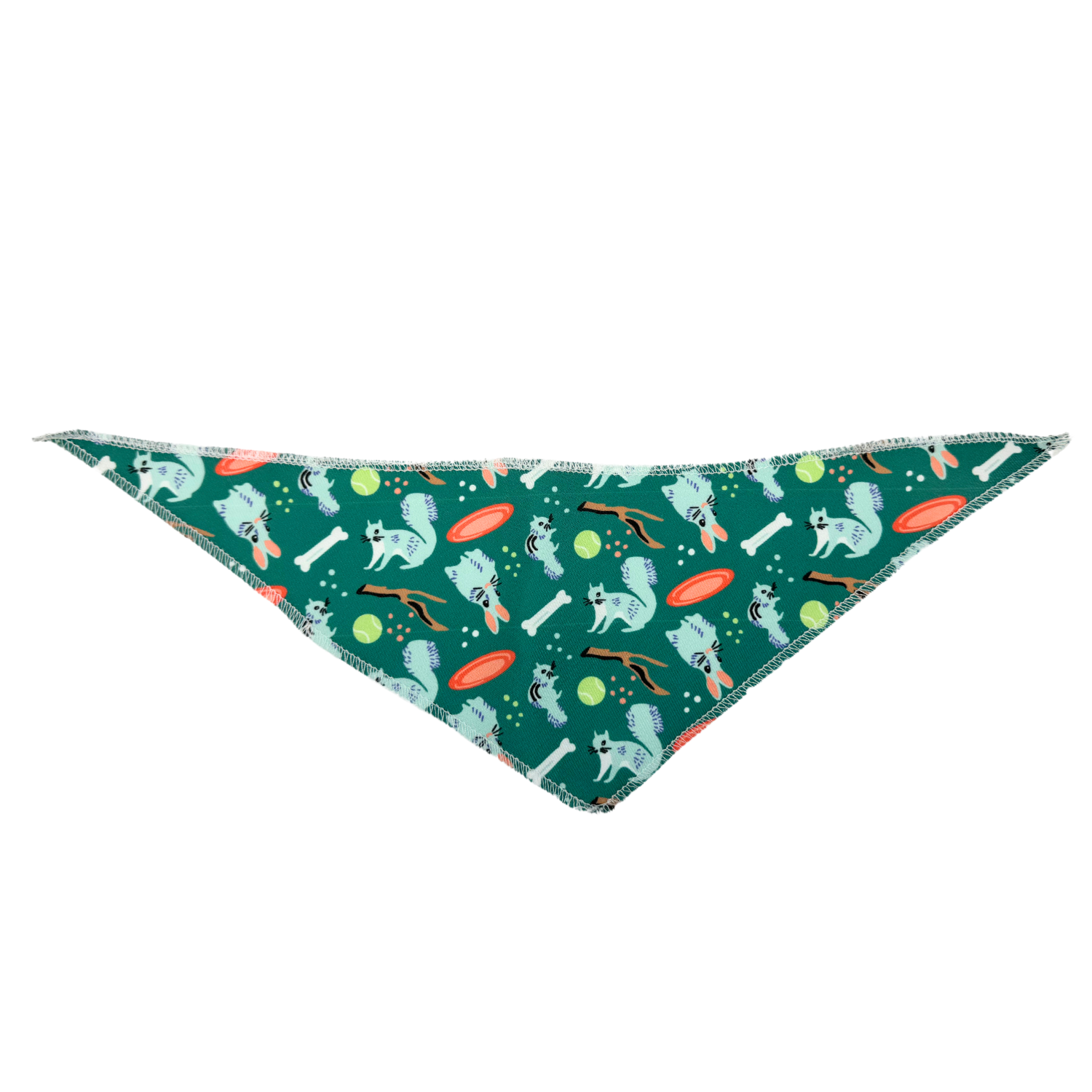 dog bandana with squirrels, dog bandana with cute prints