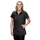 black dog grooming clothes with pockets for men and women