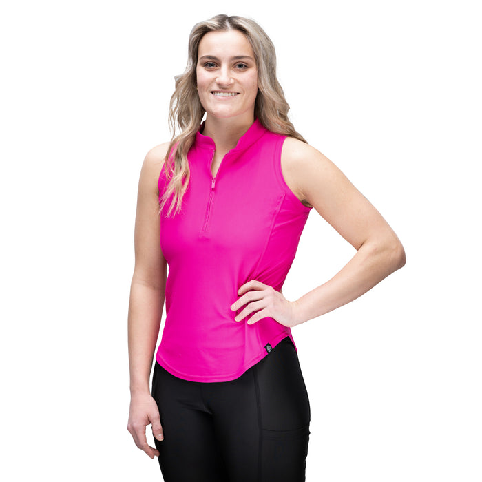 Joan Fitted Athletic Grooming Apparel - Fuchsia