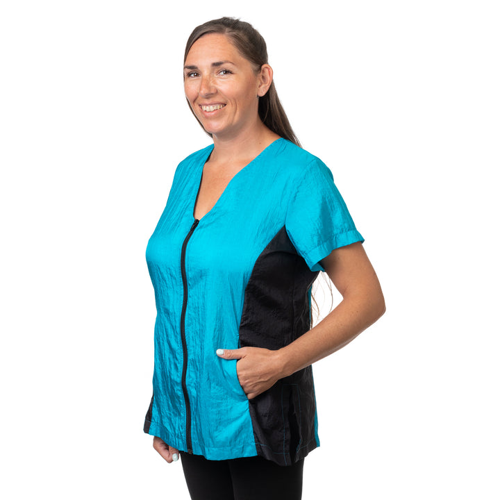 Jodi Murphy Madeleine Short Sleeve Turquoise