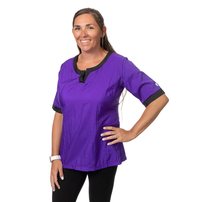 Jodi Murphy Missy Short Sleeve Top Purple
