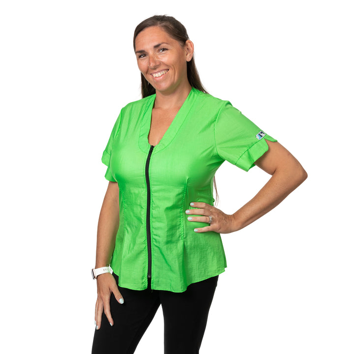 Jodi Murphy Quinn Groomer's Blouse Lime