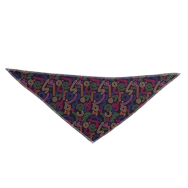 Neon Squiggle Bandanas - 12 pack
