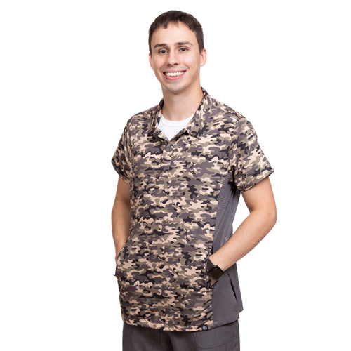 Sammie Grooming Smock w/ Mesh Side - Barkin' Blend