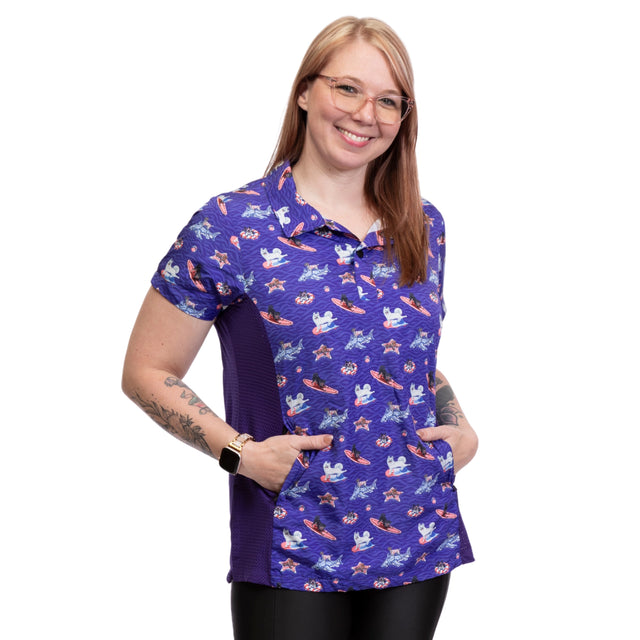Sammie Grooming Smock w/ Mesh Side in Liberty Lagoon
