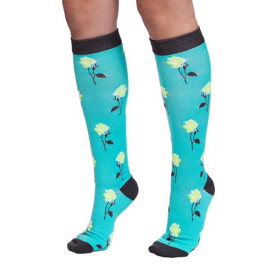 Compression Socks Rose Rows