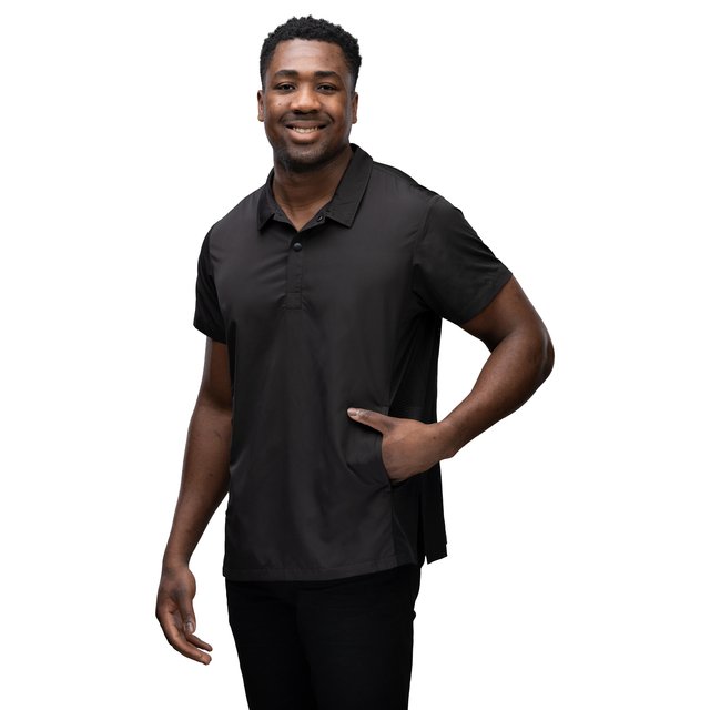 Sammie Grooming Smock w/ Mesh Side in Black