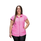 pink grooming smock for plus size groomers