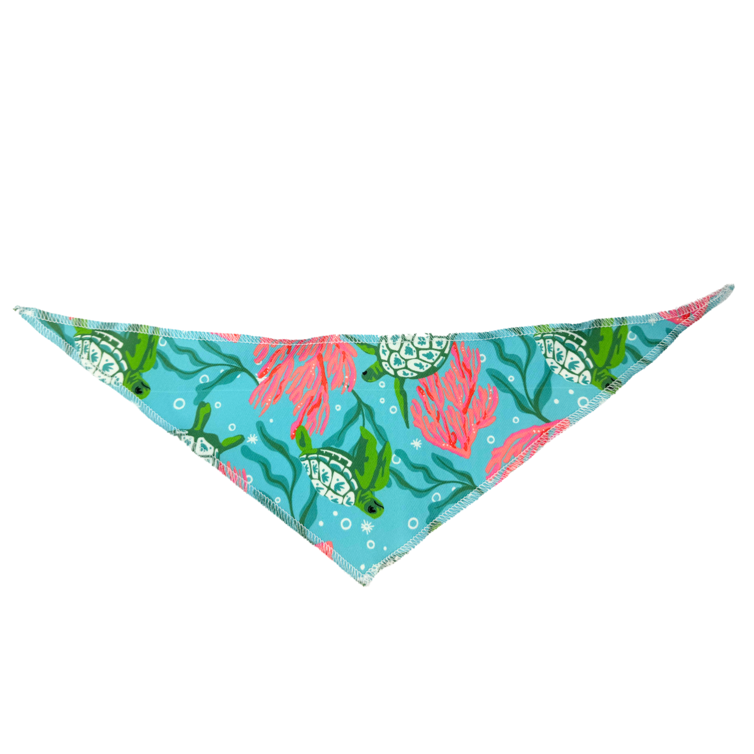 dog grooming bandana with sea turtle print