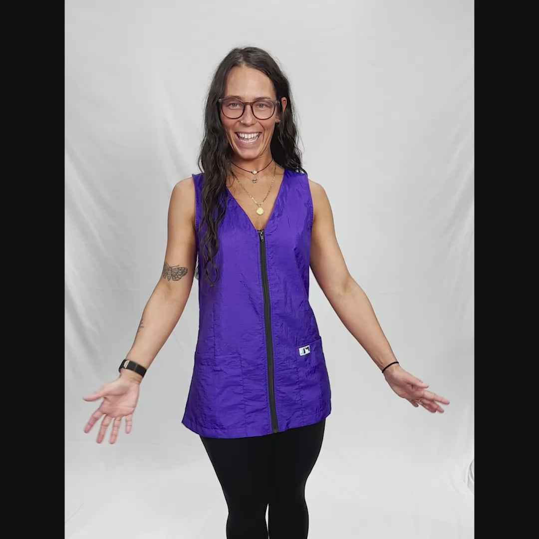 Jodi Murphy Amelia Sleeveless Vest Purple – Retro Stylist Wear