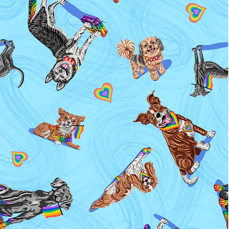 Prideful Pups print